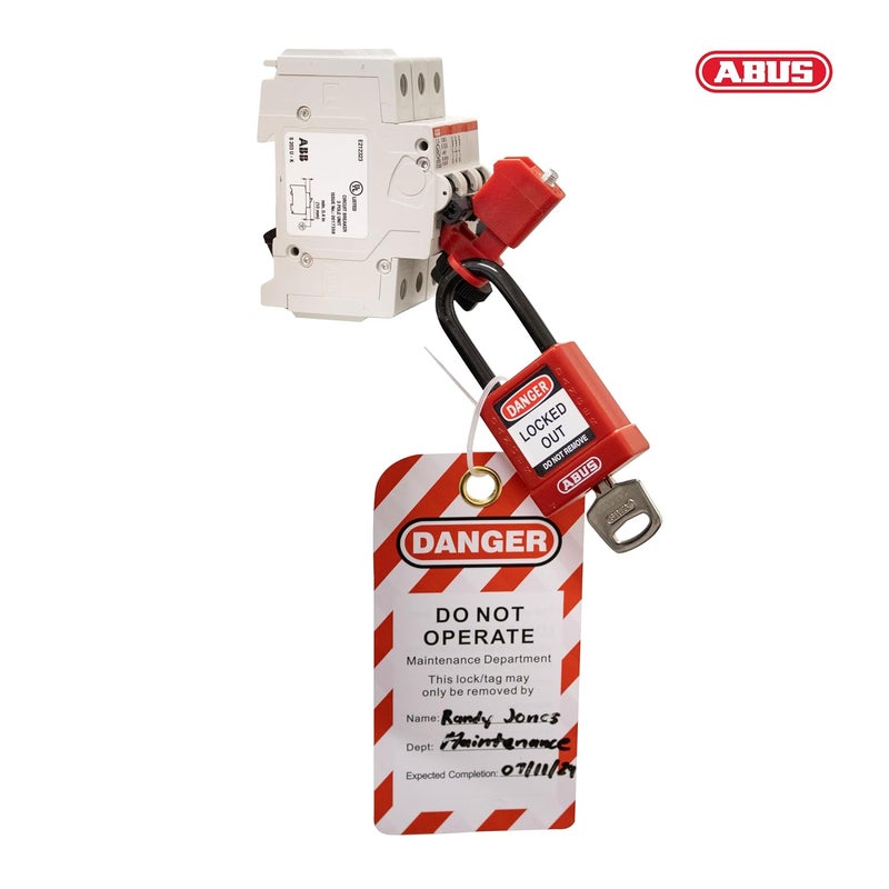 Abus OSHA Compliant Electrical Lockout Tagout Kit - Loto Kit with Loto Locks, Lockout Tags, Lockout Hasps (Professional) - Image 5